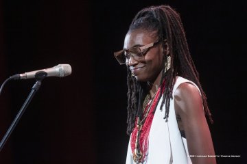 Cormons, 23-10-2021 - JAZZ&WINE OF PEACE 2021 - Circolo Culturale  Controtempo - Teatro Comunale di Cormons - LAKECIA BENJAMIN “Pursuance: The Coltranes” (USA) - Lakecia Benjamin: alto saxophone;
Taber Gable: piano;
Ivan Taylor: bass;
E.J. Strickland: drums - Foto © 2021 Luciano Rossetti / Phocus Agency