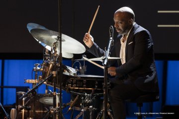 Cormons, 23-10-2021 - JAZZ&WINE OF PEACE 2021 - Circolo Culturale  Controtempo - Teatro Comunale di Cormons - LAKECIA BENJAMIN “Pursuance: The Coltranes” (USA) - Lakecia Benjamin: alto saxophone;
Taber Gable: piano;
Ivan Taylor: bass;
E.J. Strickland: drums - Foto © 2021 Luca d’Agostino / Phocus Agency