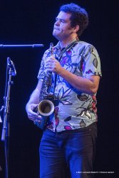 Cormons, 22-10-2021 - JAZZ&WINE OF PEACE 2021 - Circolo Culturale  Controtempo -  Teatro Comunale di Cormons - LINDA MAY HAN OH 4tet - Linda May Han Oh: acoustic and electric bass – Fabian Almazan: piano, electronics - Greg Ward: alto sax – Ziv Ravitz: drums - Foto © 2021 Luciano Rossetti / Phocus Agency