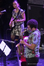 Cormons, 22-10-2021 - JAZZ&WINE OF PEACE 2021 - Circolo Culturale  Controtempo -  Teatro Comunale di Cormons - LINDA MAY HAN OH 4tet - Linda May Han Oh: acoustic and electric bass – Fabian Almazan: piano, electronics - Greg Ward: alto sax – Ziv Ravitz: drums - Foto © 2021 Luca d’Agostino / Phocus Agency