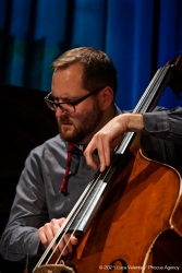 Trieste, 17/6/2021 - Auditorium del Museo Revoltella - Le nuove rotte del jazz 2021 - Luca Colussi Trio - Luca Colussi batteria, percussioni - Paolo Corsini pianoforte - Alessandro Turchet contrabbasso - Foto Luca Valenta/Phocus Agency © 2021
