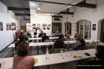 Cormons, 24-10-2021 - JAZZ&WINE OF PEACE 2021 - Circolo Culturale  Controtempo  - Jazz&Taste - Enoteca di Cormons - I colori del JAzz: verde - ORESTE SABADIN- Oreste Sabadin: clarine, live painting - Foto © 2021 Luca Valenta / Phocus Agency