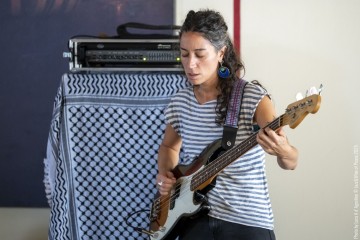 “Senseless Acts of Love” Rosa Brunello: electric and double bass - Yazz Ahmed: trumpet - Tamar Osborn: baritone sax, flute - Enrico Terragnoli: guitars - Marco Frattini: drums