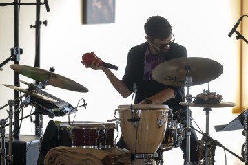 “Senseless Acts of Love” Rosa Brunello: electric and double bass - Yazz Ahmed: trumpet - Tamar Osborn: baritone sax, flute - Enrico Terragnoli: guitars - Marco Frattini: drums