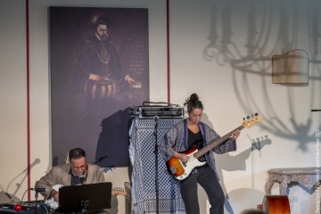 “Senseless Acts of Love” Rosa Brunello: electric and double bass - Yazz Ahmed: trumpet - Tamar Osborn: baritone sax, flute - Enrico Terragnoli: guitars - Marco Frattini: drums