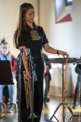 “Senseless Acts of Love” Rosa Brunello: electric and double bass - Yazz Ahmed: trumpet - Tamar Osborn: baritone sax, flute - Enrico Terragnoli: guitars - Marco Frattini: drums