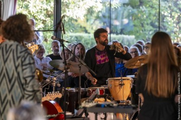 “Senseless Acts of Love” Rosa Brunello: electric and double bass - Yazz Ahmed: trumpet - Tamar Osborn: baritone sax, flute - Enrico Terragnoli: guitars - Marco Frattini: drums