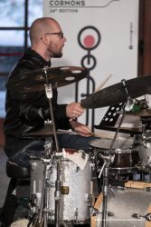 Mossa, 25-10-2021 - JAZZ&WINE OF PEACE 2021 - Circolo Culturale  Controtempo  - Villa Villa Codelli - THERE BE MONSTERS - Boštjan Simon: tenor and soprano saxophones;
Mirko Cisilino: trumpet;
Luigi Vitale: vibraphone;
Goran Krmac: tuba;
Bojan Krhlanko: drums - Foto © 2021 Luca d’Agostino / Phocus Agency