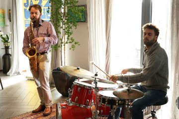 Andrej Thompson: sax - Žiga Ipavec: drums