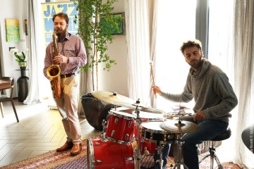 Andrej Thompson: sax - Žiga Ipavec: drums