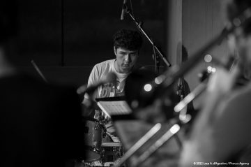 Trieste, 22/06/2022 - Auditorium Museo Revoltella - Circolo Controtempo - Le Nuove Rotte del Jazz 2022 - VICEVERSA – the music of Charles Mingus - Flavio Davanzo: tromba - Riccardo Pitacco: trombone - Gabriele De Leporini: chitarra elettrica - Giovanni Maier: contrabbasso - Francesco Vattovaz: batteria - Scuola di Jazz del Conservatorio “Giuseppe Tartini” di Trieste - Foto Luca A. d'Agostino/ Phocus Agency © 2022
