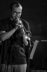 Trieste, 22/06/2022 - Auditorium Museo Revoltella - Circolo Controtempo - Le Nuove Rotte del Jazz 2022 - VICEVERSA – the music of Charles Mingus - Flavio Davanzo: tromba - Riccardo Pitacco: trombone - Gabriele De Leporini: chitarra elettrica - Giovanni Maier: contrabbasso - Francesco Vattovaz: batteria - Scuola di Jazz del Conservatorio “Giuseppe Tartini” di Trieste - Foto Luca A. d'Agostino/ Phocus Agency © 2022