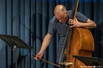 Trieste, 22/06/2022 - Auditorium Museo Revoltella - Circolo Controtempo - Le Nuove Rotte del Jazz 2022 - VICEVERSA – the music of Charles Mingus - Flavio Davanzo: tromba - Riccardo Pitacco: trombone - Gabriele De Leporini: chitarra elettrica - Giovanni Maier: contrabbasso - Francesco Vattovaz: batteria - Scuola di Jazz del Conservatorio “Giuseppe Tartini” di Trieste - Foto Luca A. d'Agostino/ Phocus Agency © 2022