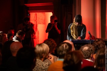 Otis Sandsjö: sax - Dan Nicholls: synths - Petter Eldh: electric bass, moog – Jamie Peet: drums