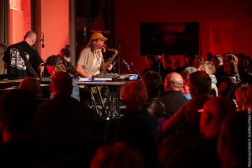 Otis Sandsjö: sax - Dan Nicholls: synths - Petter Eldh: electric bass, moog – Jamie Peet: drums