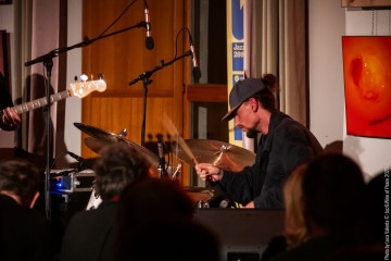 Otis Sandsjö: sax - Dan Nicholls: synths - Petter Eldh: electric bass, moog – Jamie Peet: drums